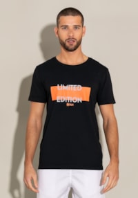 Camiseta manga curta for men motivation preta