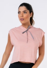 Cropped com capuz nation nude