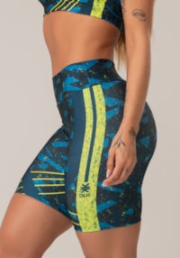 Bermuda fitness feminina new printed estampada abstrato dlk