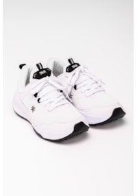 Tênis esportivo feminino sola alta branco dlk