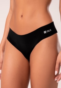Calcinha tanga sem costura preto intimate