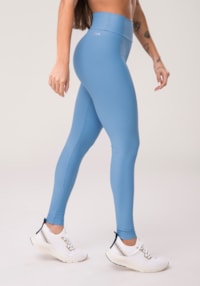 Legging fitness feminina azul aura