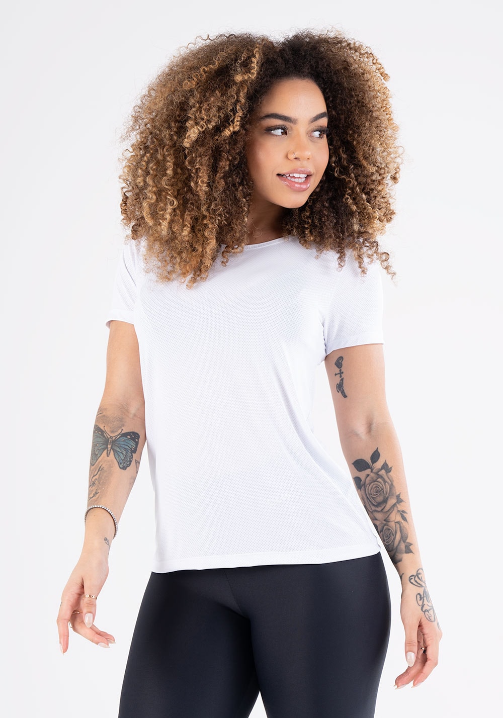 Blusa dryfit branca básica