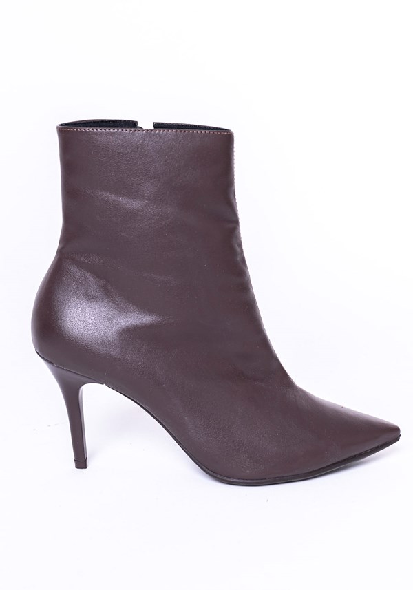 Bota ankle boot shoes marrom