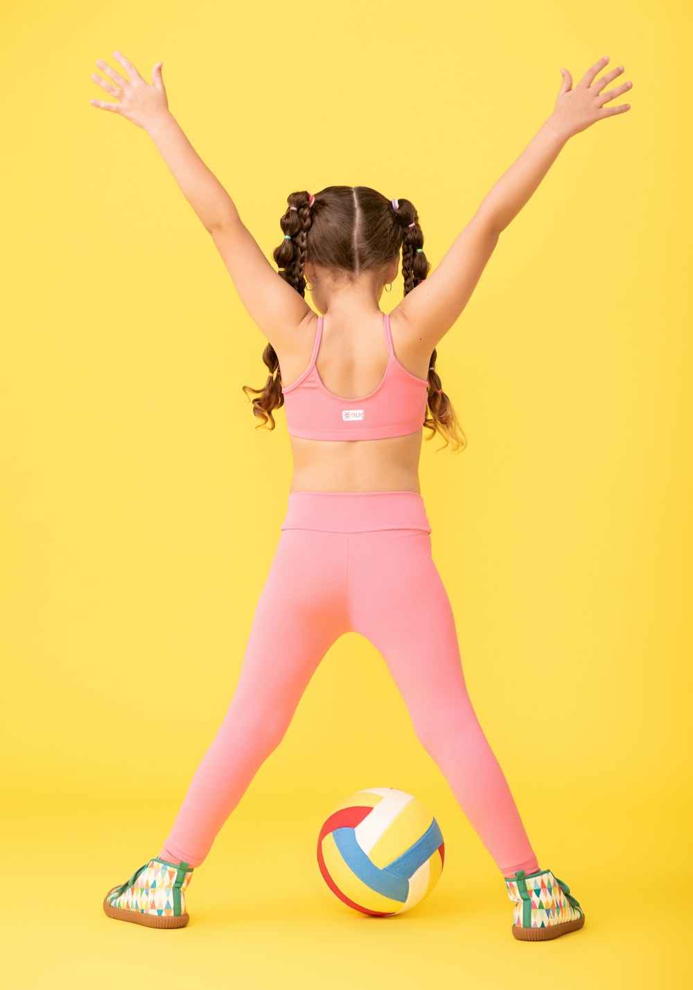 Calça legging infantil sales rosa