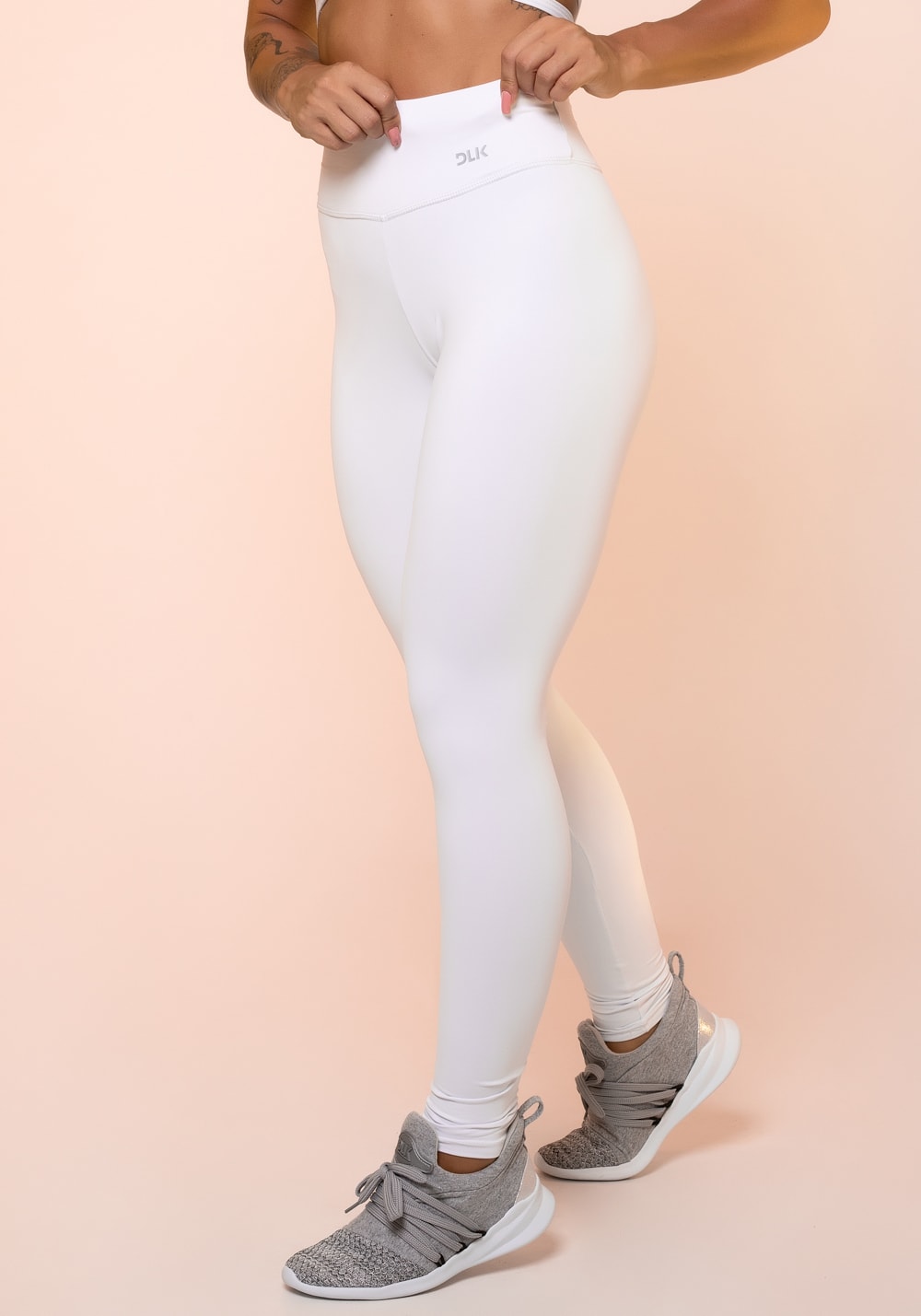 Calça legging branca básica - DlkModas