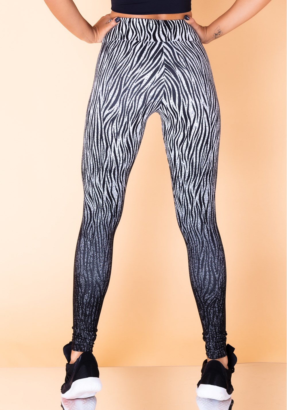 Calça Legging Adidas Capri Zebra Feminina - Calça Legging