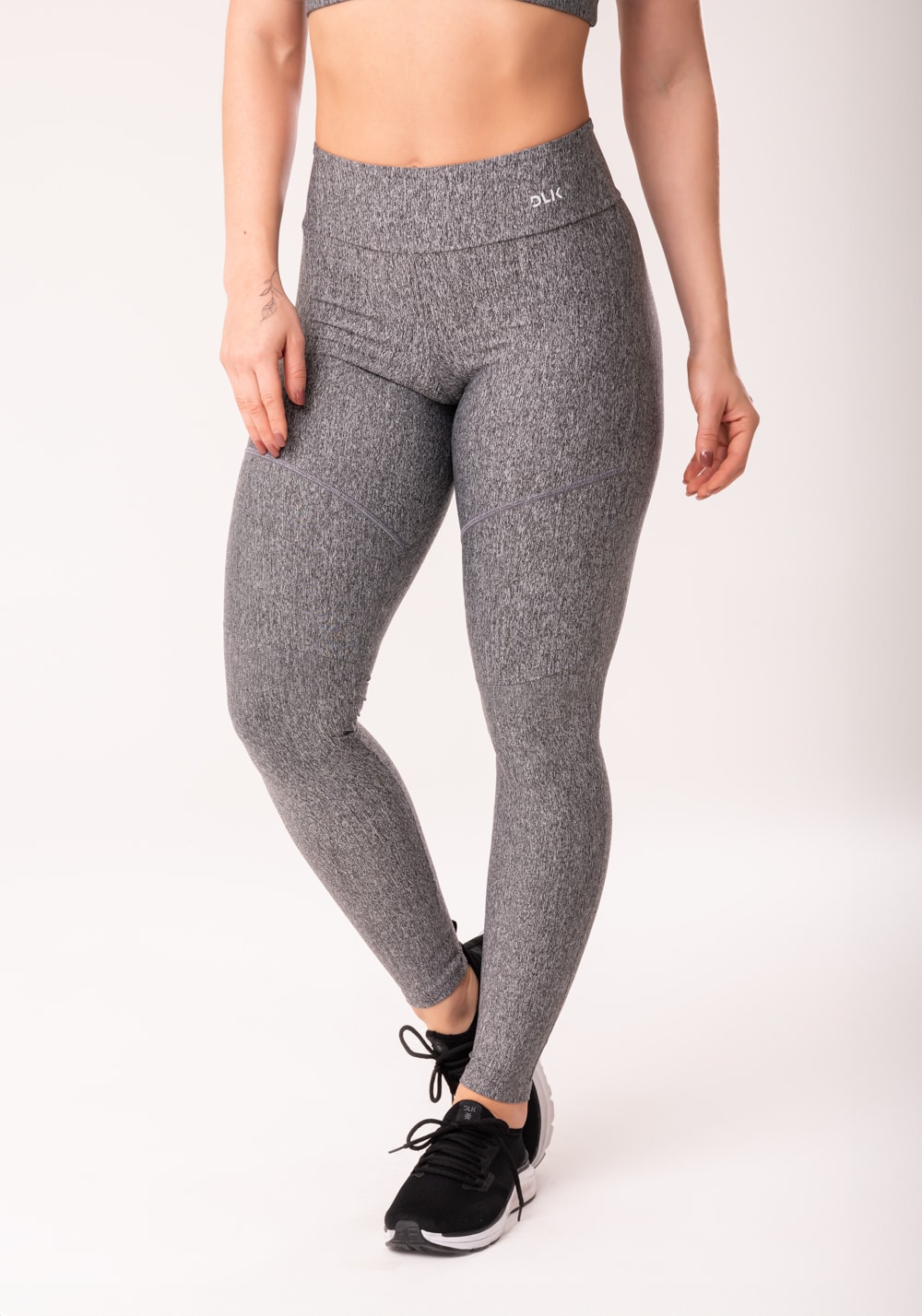 Legging Basica Legging Cinza Mescla Calça Legging Basics Com