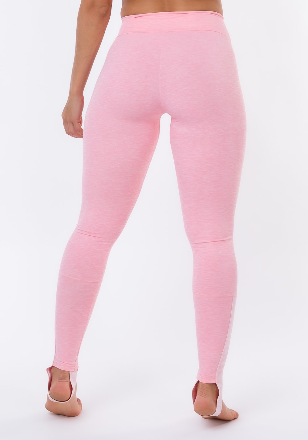 Calça legging nation com elástico no pezinho rosa