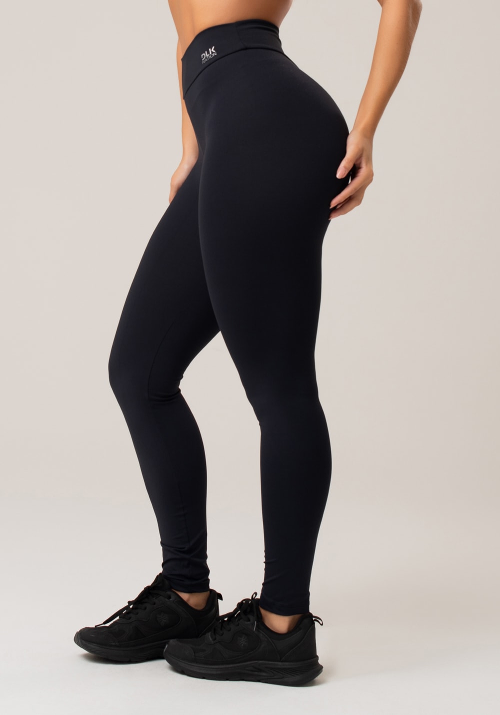 Calça legging nation com recorte levanta bumbum preto
