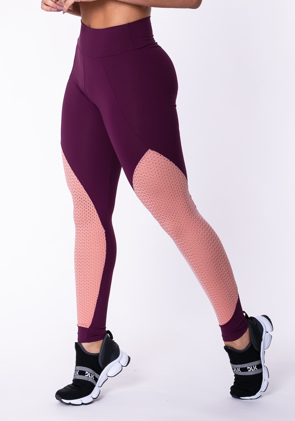 Cal a legging poliamida bord com tela ros