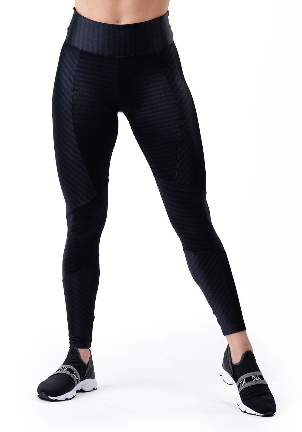 Calça legging best sale preta brilhante