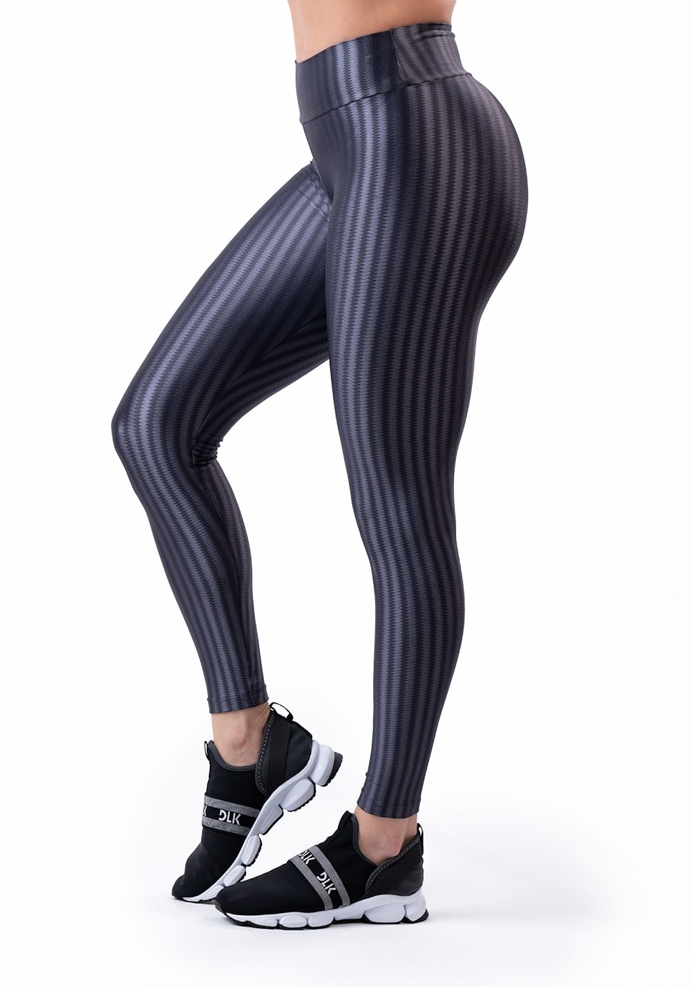 Calça legging poliamida grafite luxe dlk