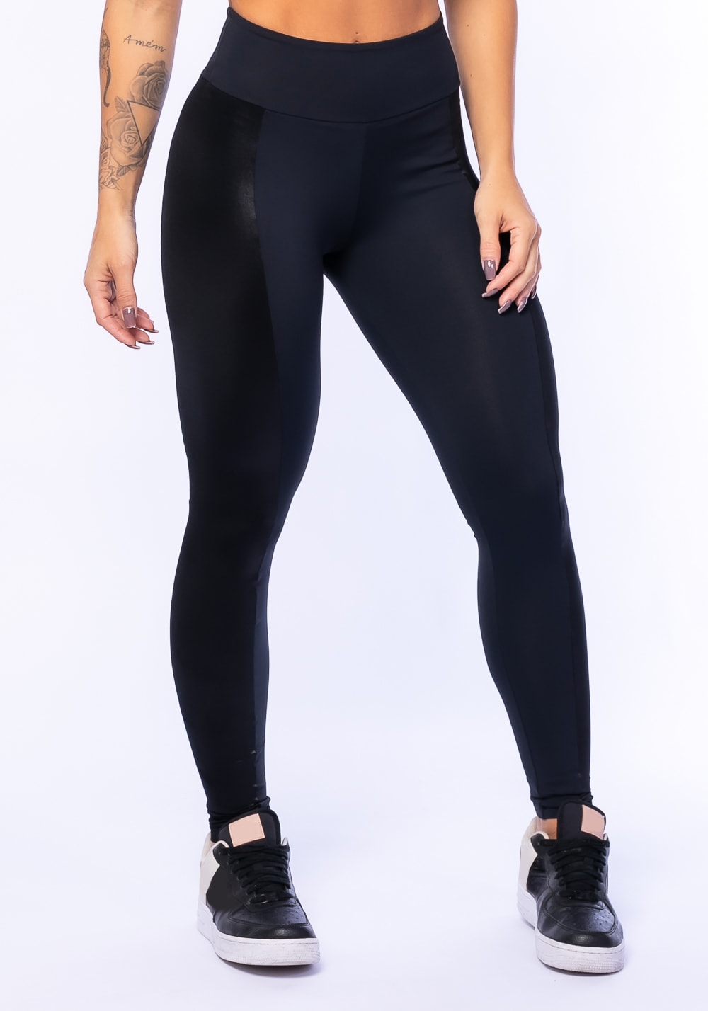 Legging hot sale preta poliamida