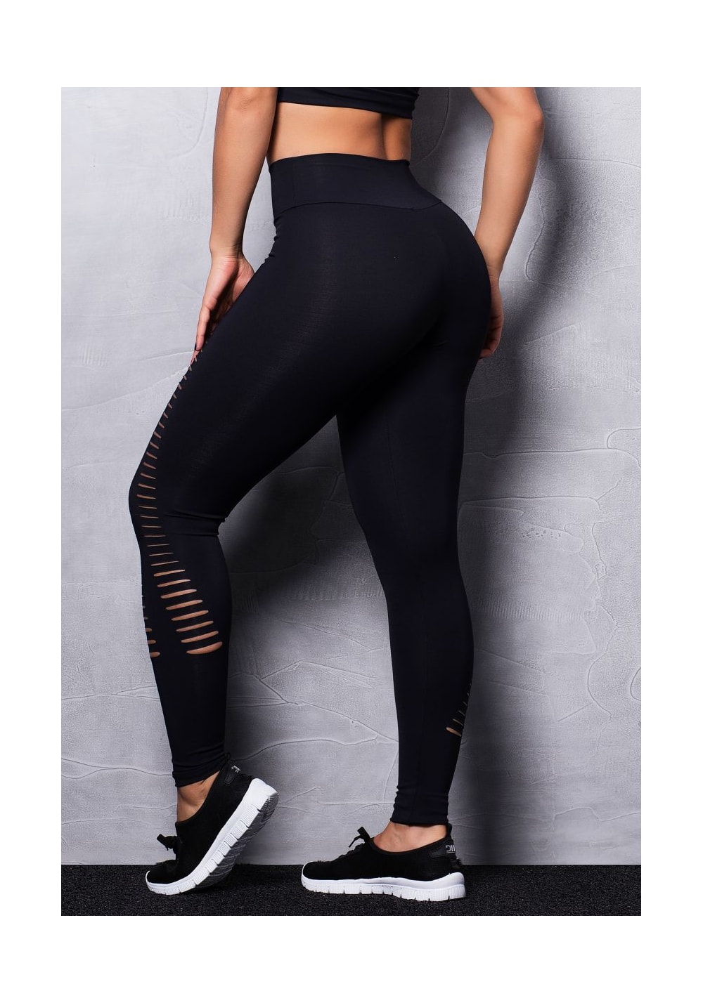 Calça Legging Fitness Poliamida Detalhe Em Recorte Miabr Alta Qualidade Não  é Transparente Colorida Cós – Sacoleiras Atacadão