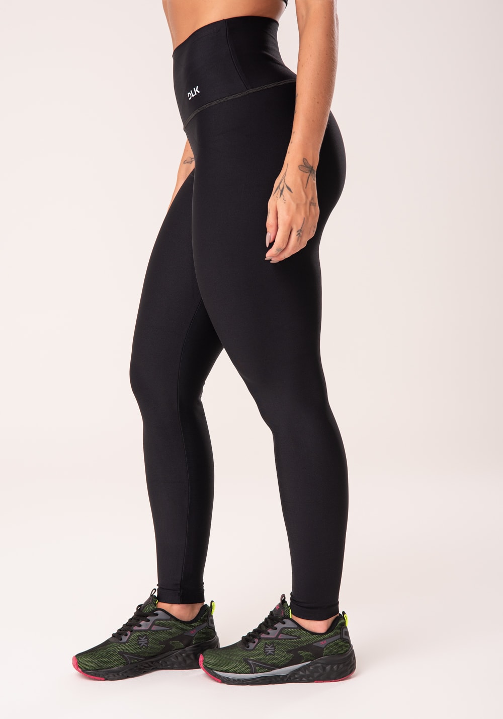 Calça Legging Feminina Fitness Preta Básica Academia, legging de academia 