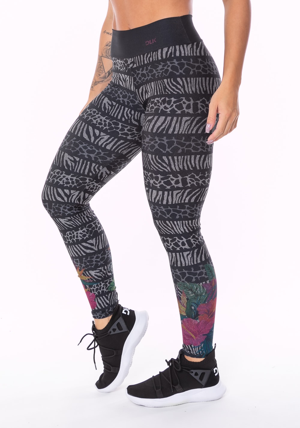 Calça legging printed wild flower mescla