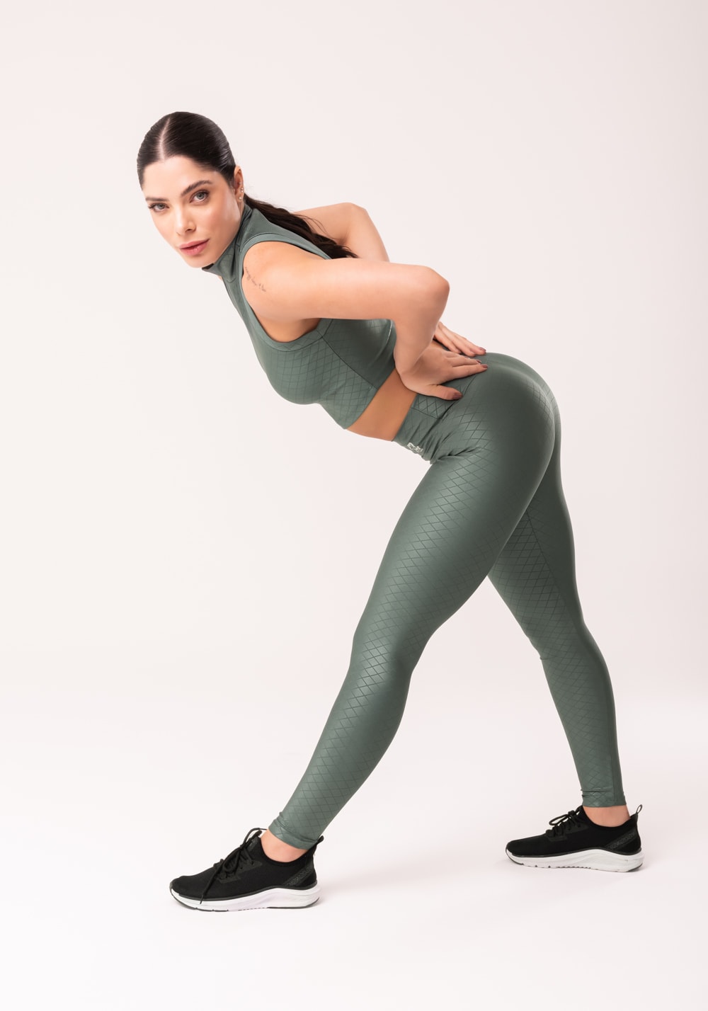 Legging quadriculada store