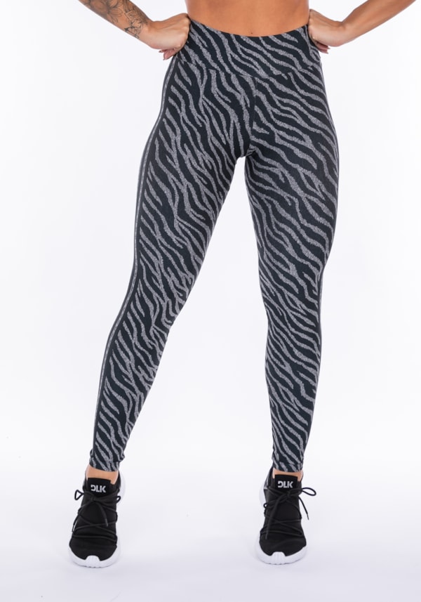 Calça legging sublimada printed dlk listras