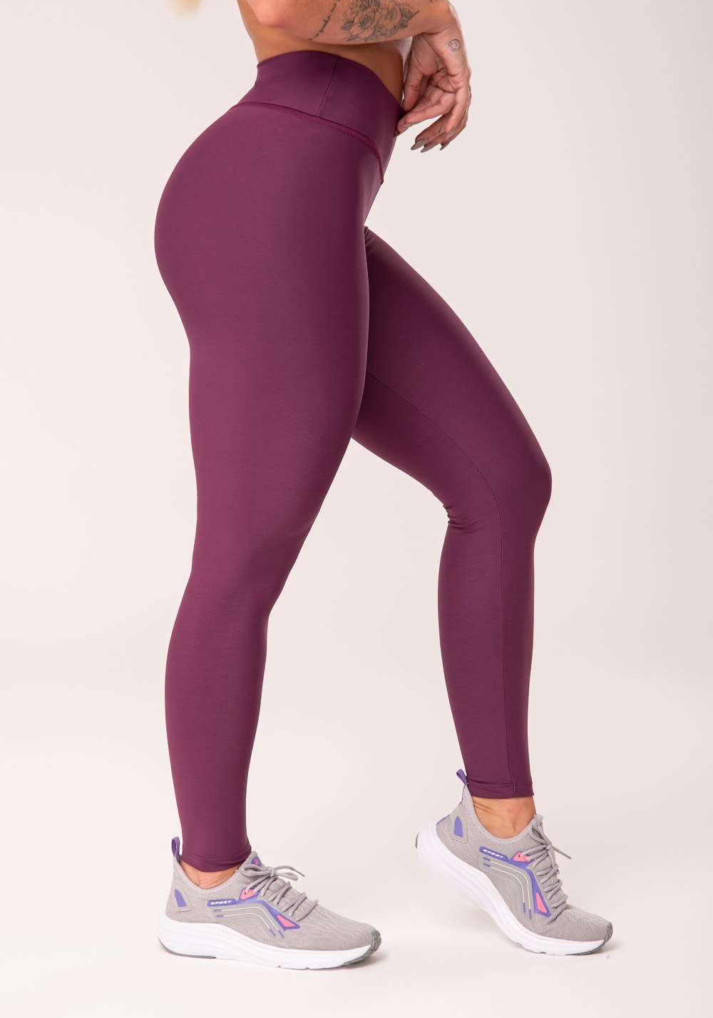 Calça legging vinho básica dlk