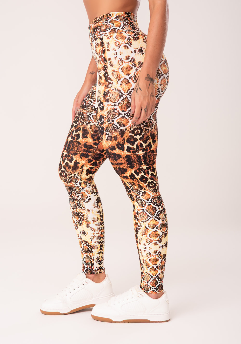 Calça legging wild estampada cobra - DlkModas