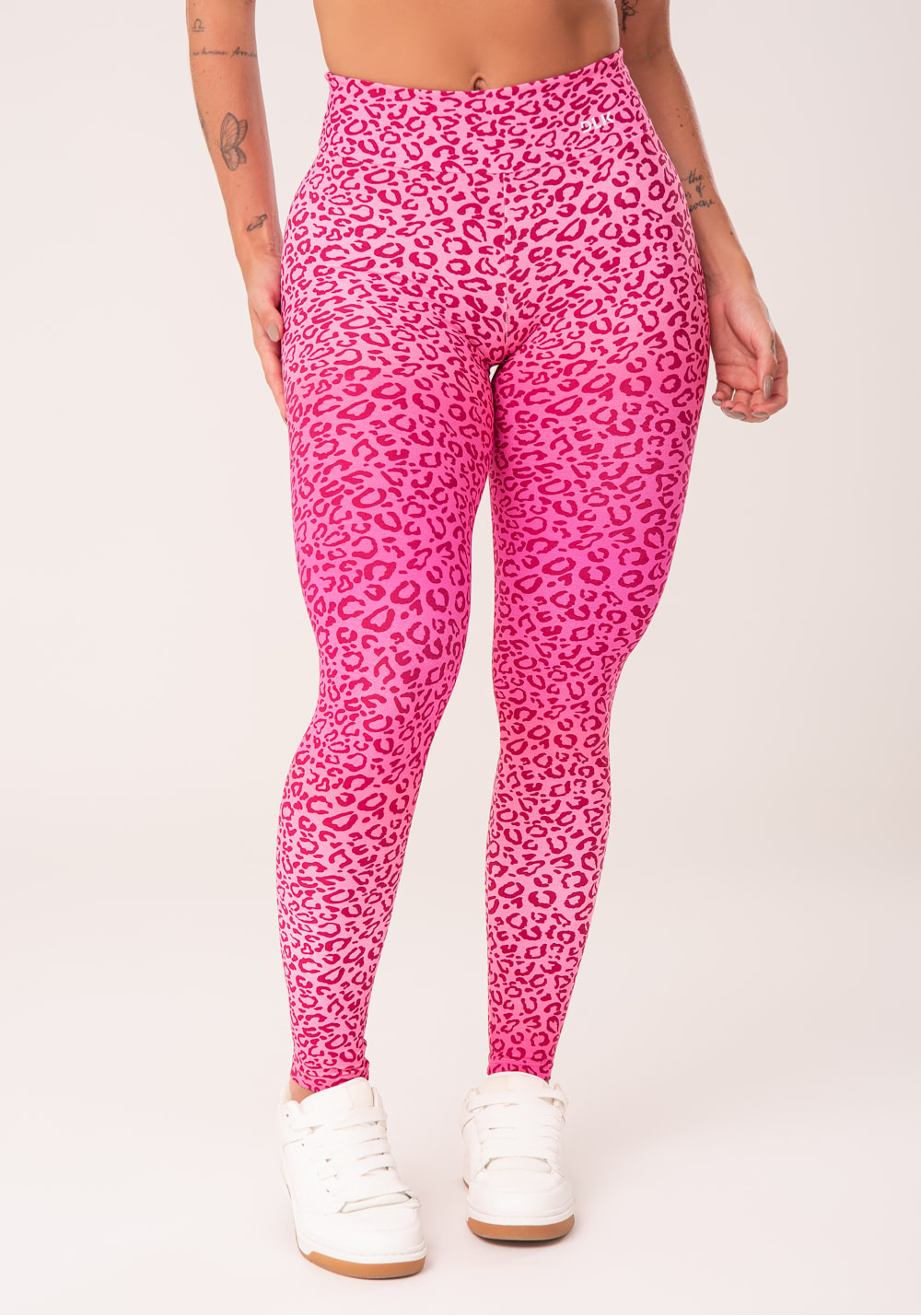 Calça Legging Wild Estampada Onça Rosa Dlkmodas 7792