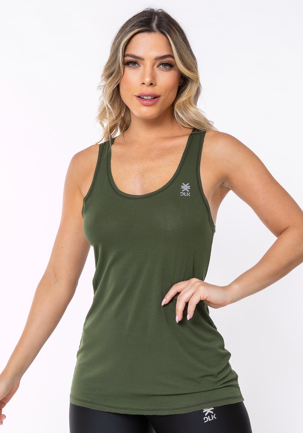 Camiseta equilibrium verde militar a fio