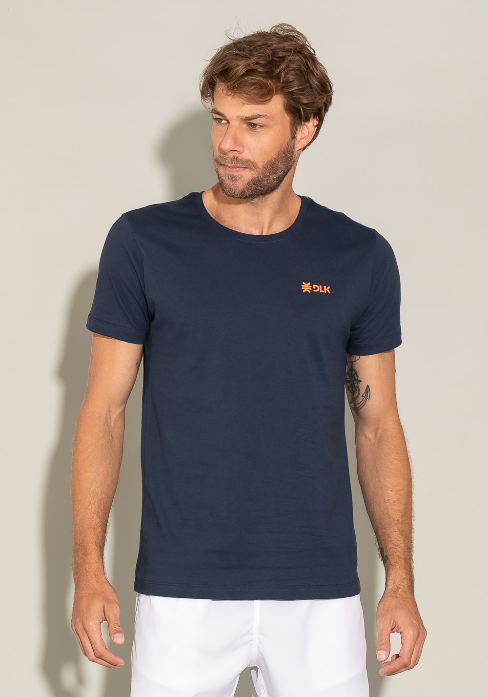 Camiseta manga curta for men determined azul marinho