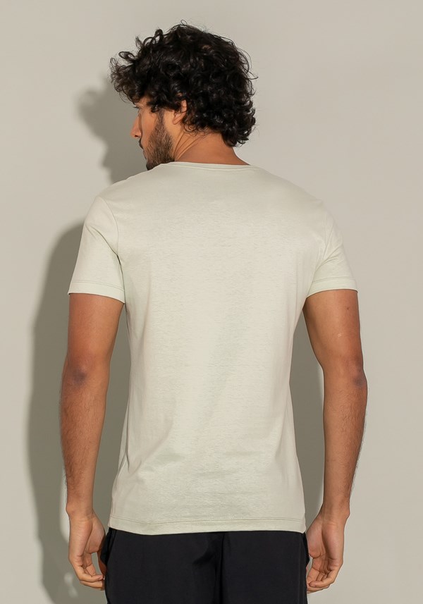 Camiseta manga curta for men slim follow areia