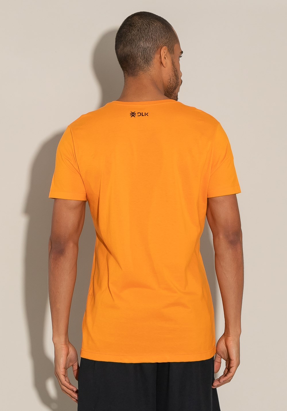 Camiseta manga curta for men motivation laranja