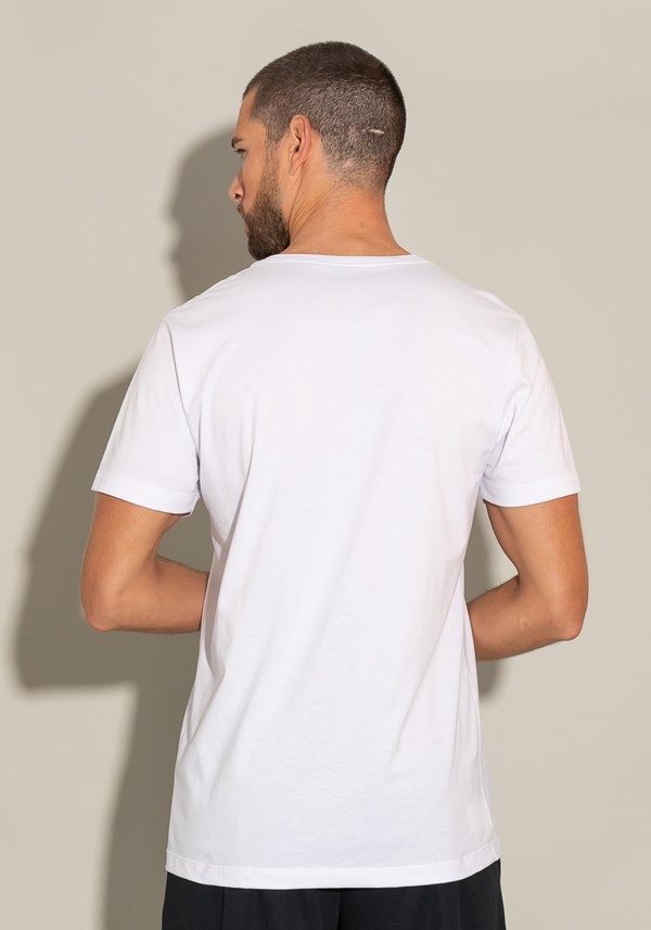 Camiseta manga curta for men wave branco