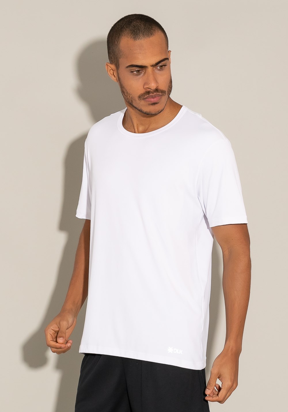 Camiseta poliamida manga curta for men branco