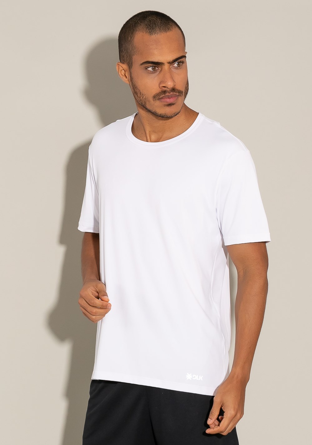 Camiseta poliamida manga curta for men branco