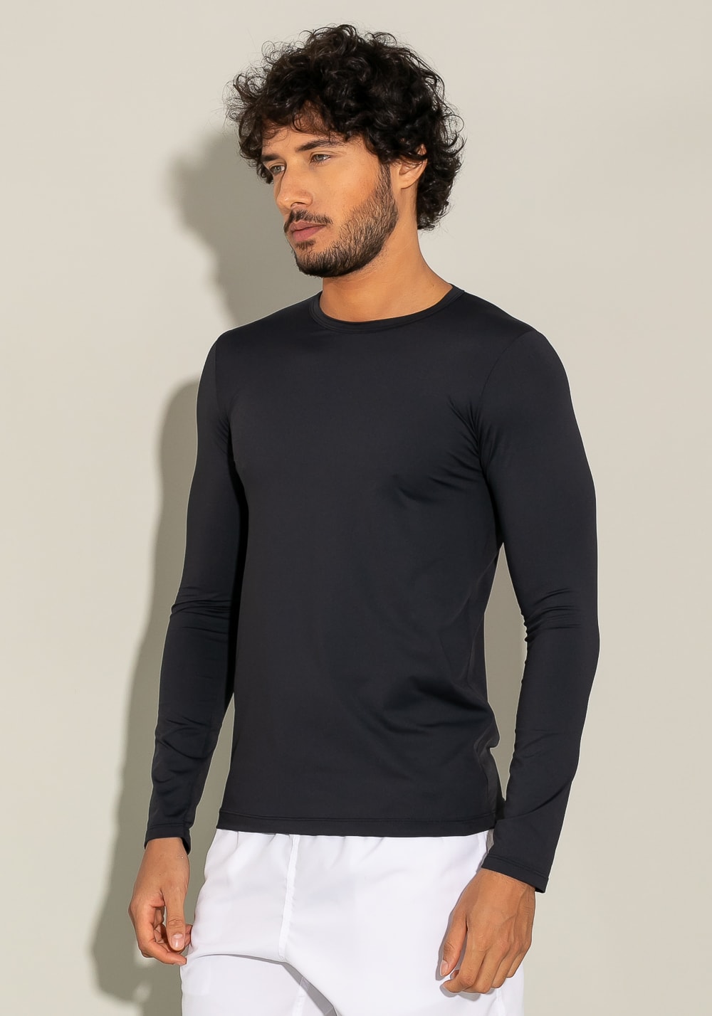 camiseta poliamida manga longa