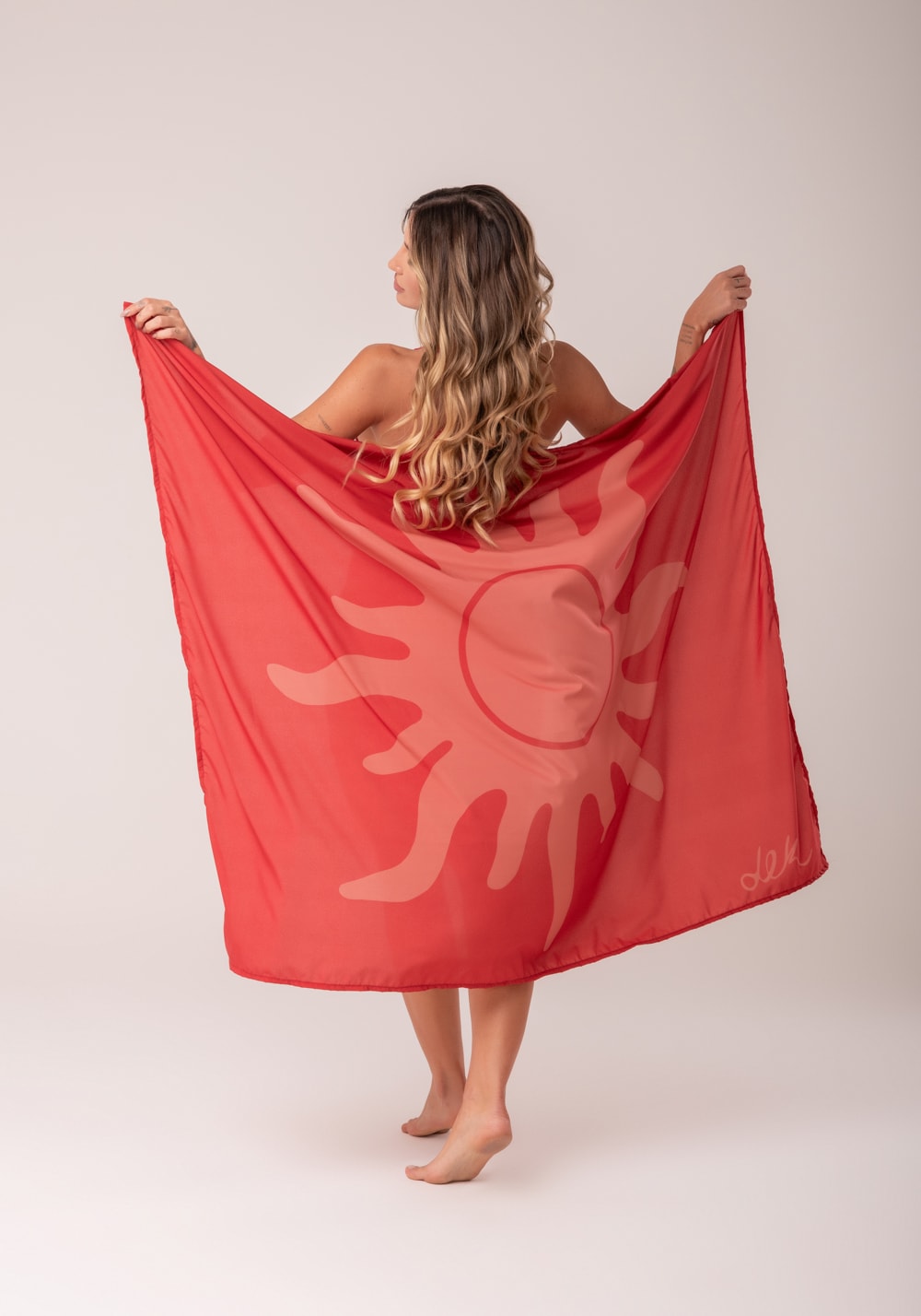 Canga saída de praia estampada solei al mare