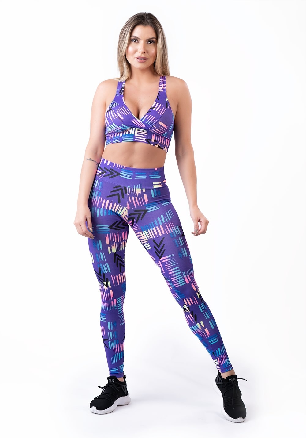 Conjunto estampado colorful grape dlk