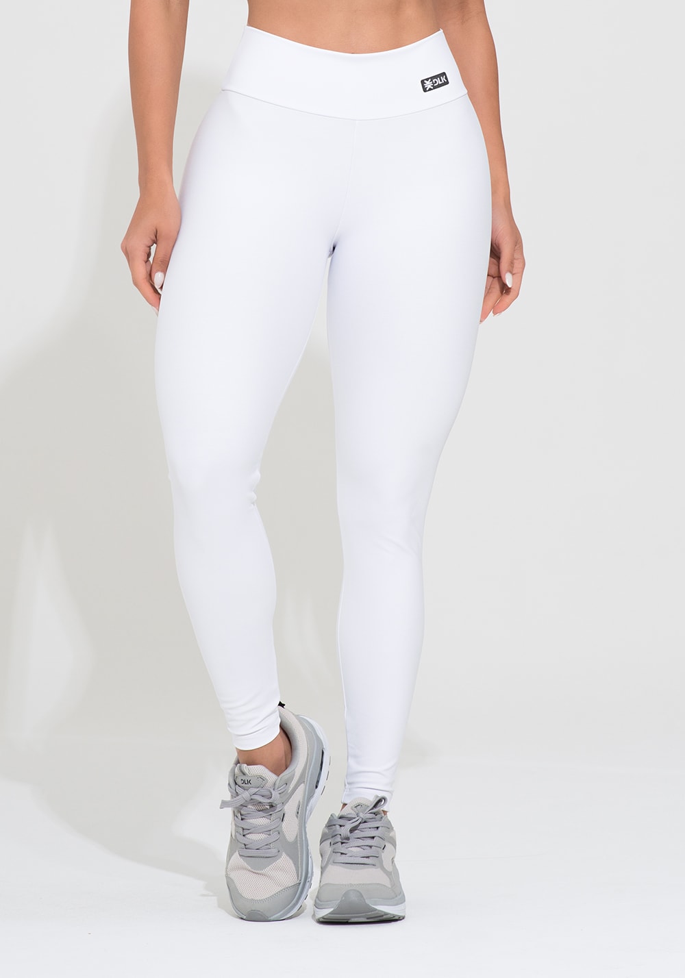Legging fitness feminina branca action dlk