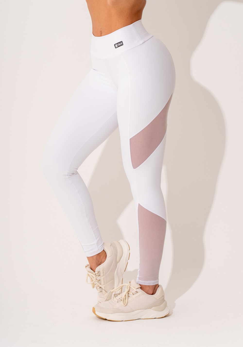 Legging Fitness Feminina Texturizada Off White LG1048