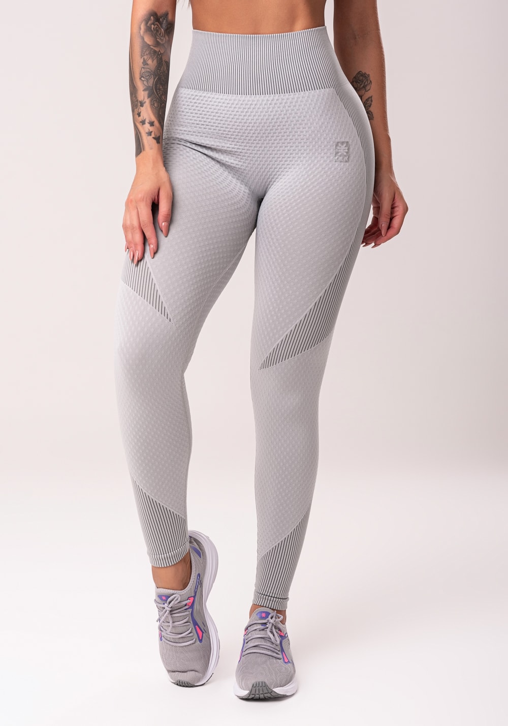 Leggings Fitness CalÇa Legging Feminina Cinza Legging Fitness Feminina Cinza Texturizada Seamless
