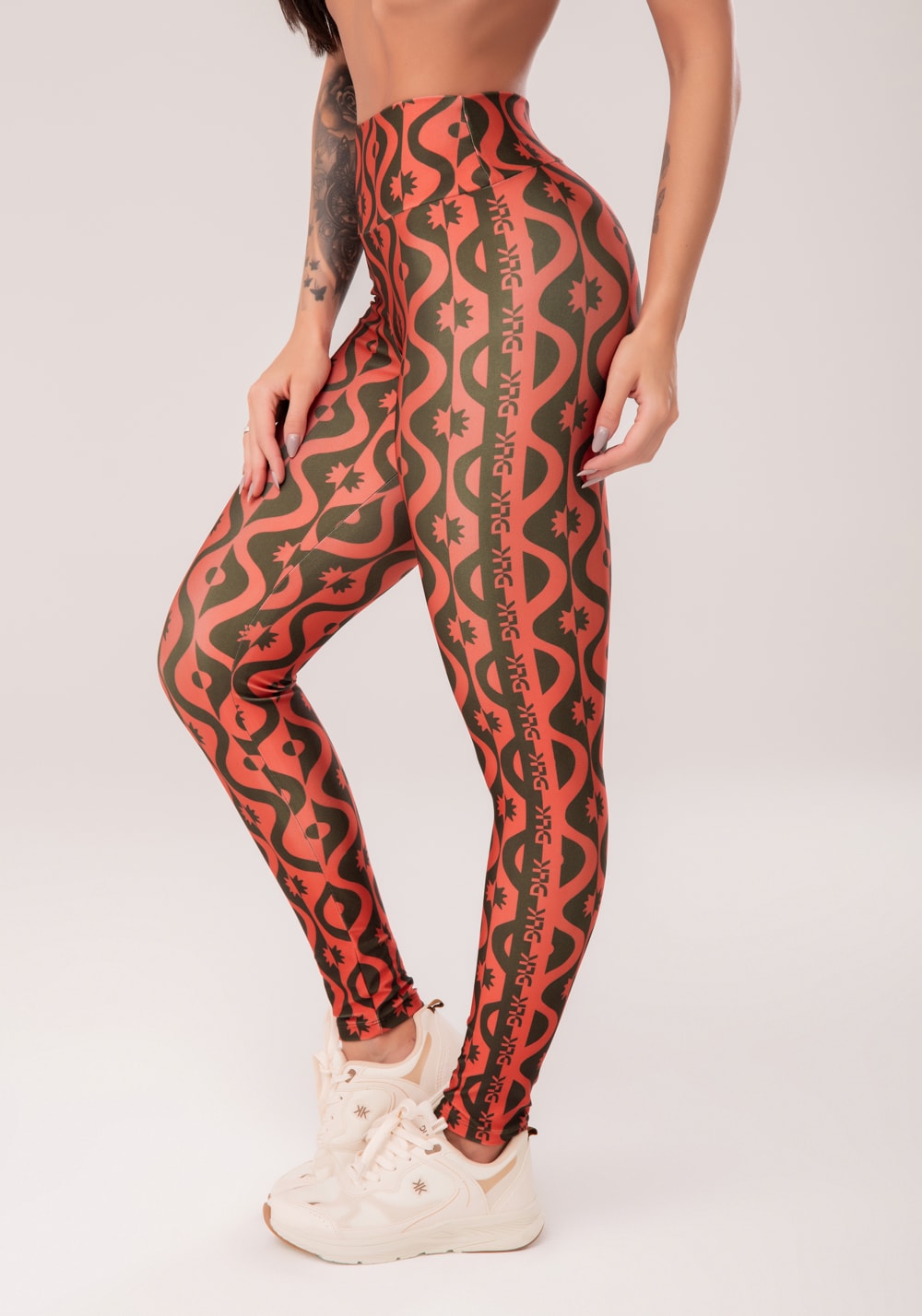 Legging fitness feminina estampada conectar astral
