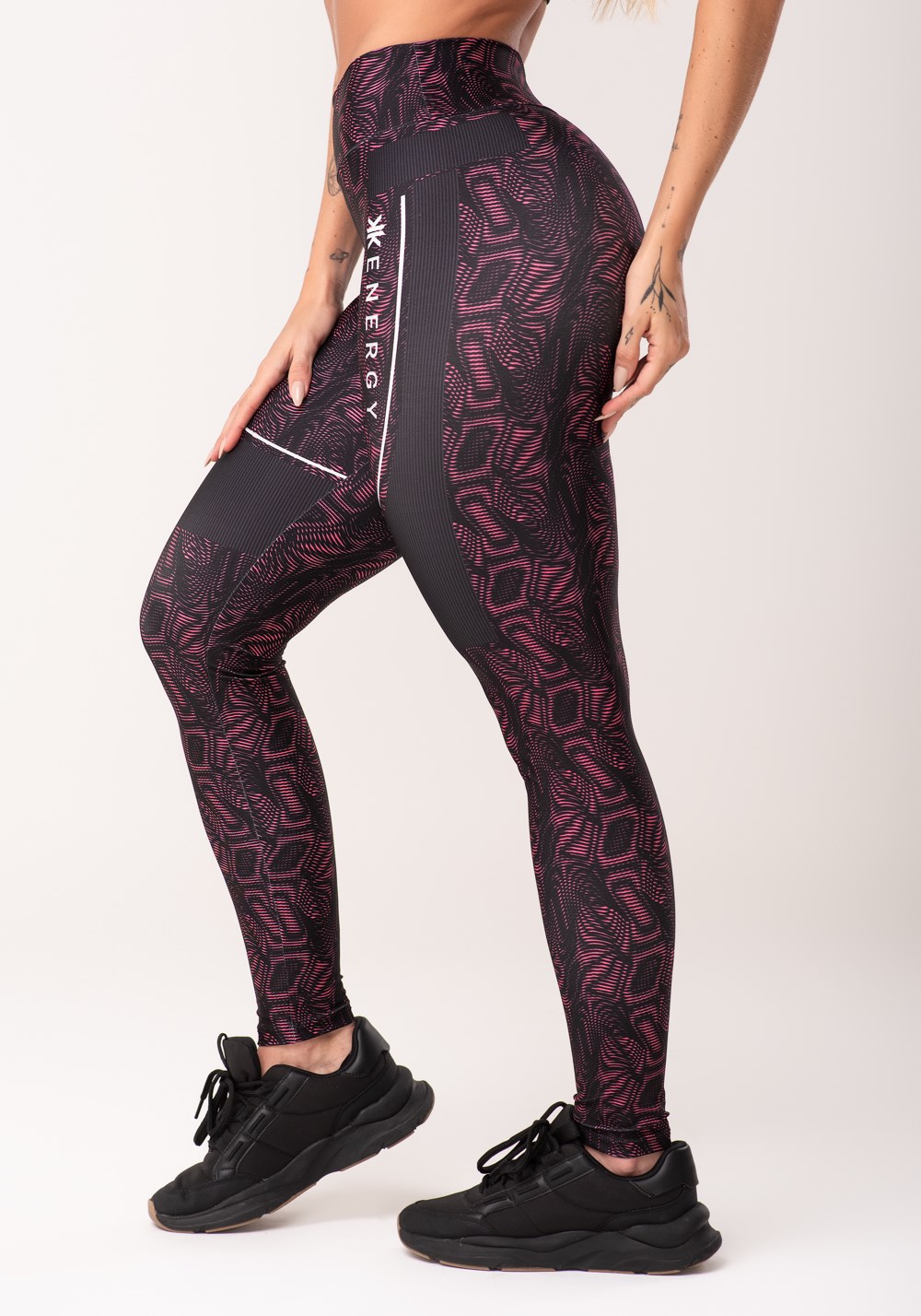 Legging fitness feminina new printed estampada mix zebra onça rosa