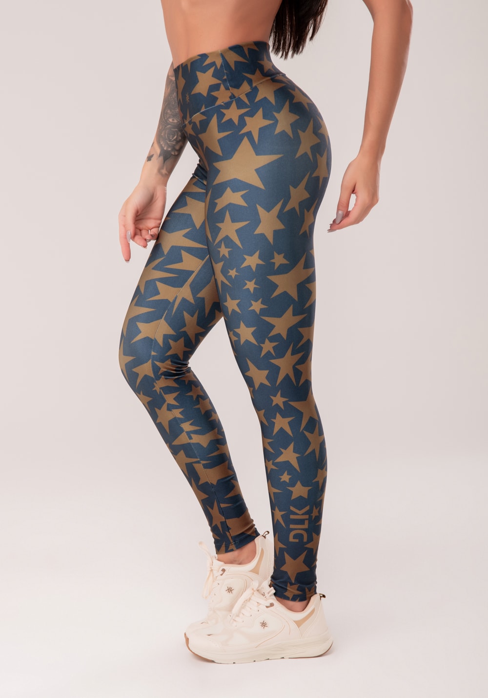 Legging fitness feminina estampada estelar astral