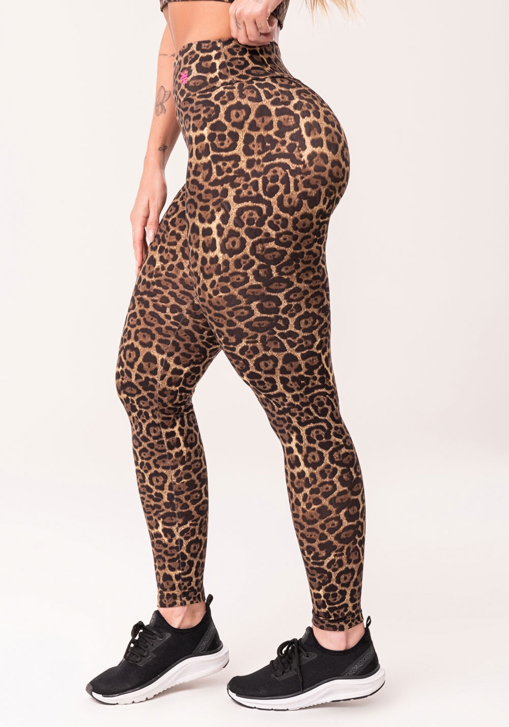 Legging fitness feminina estampada jaguar euphoria