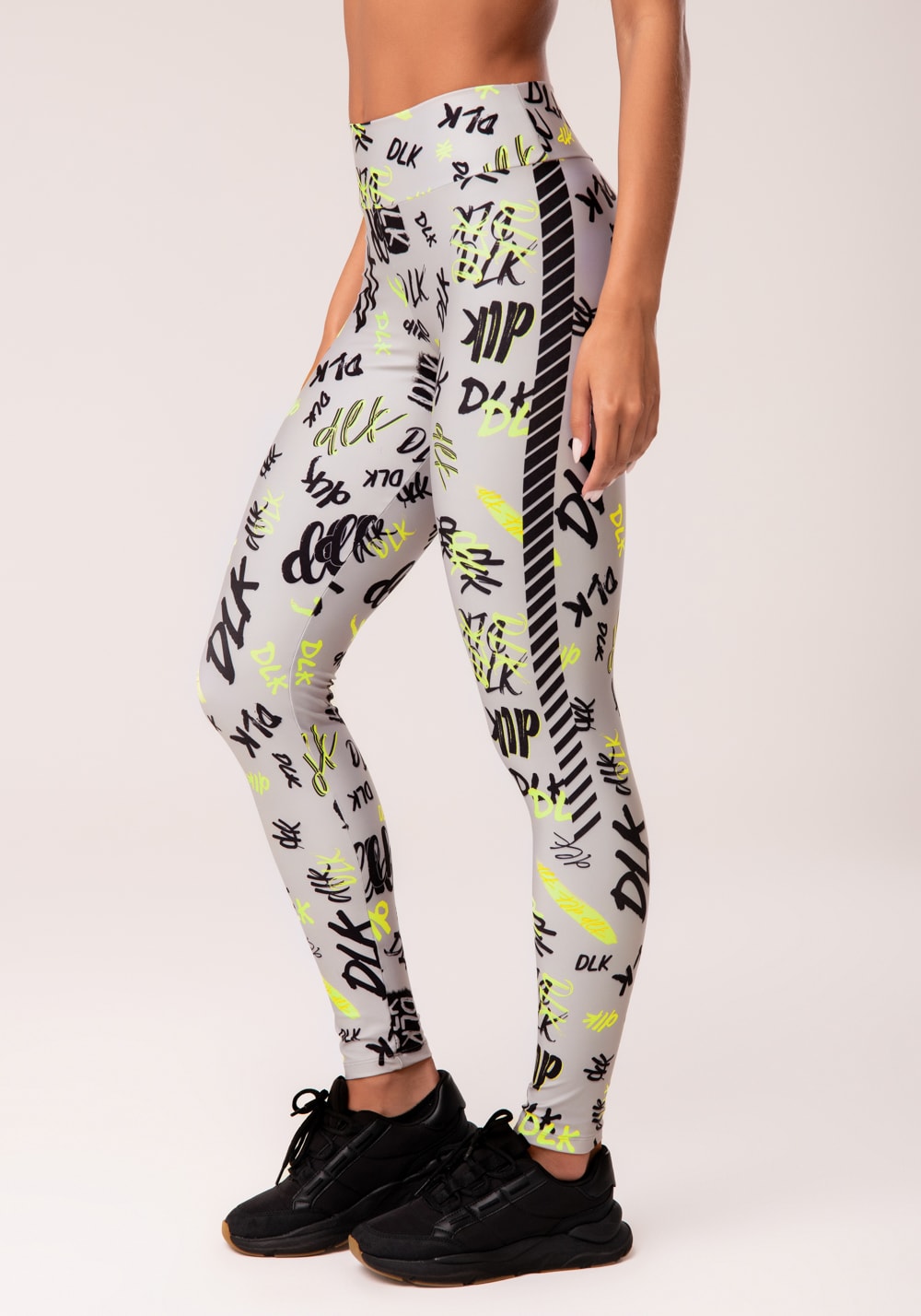 Legging fitness feminina estampada neon infusion printed