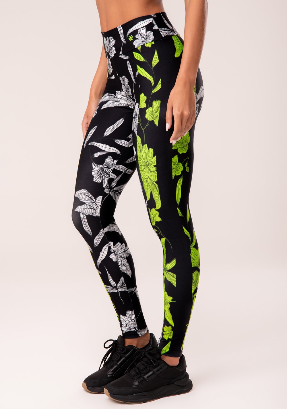 Legging fitness feminina estampada neon paradise printed