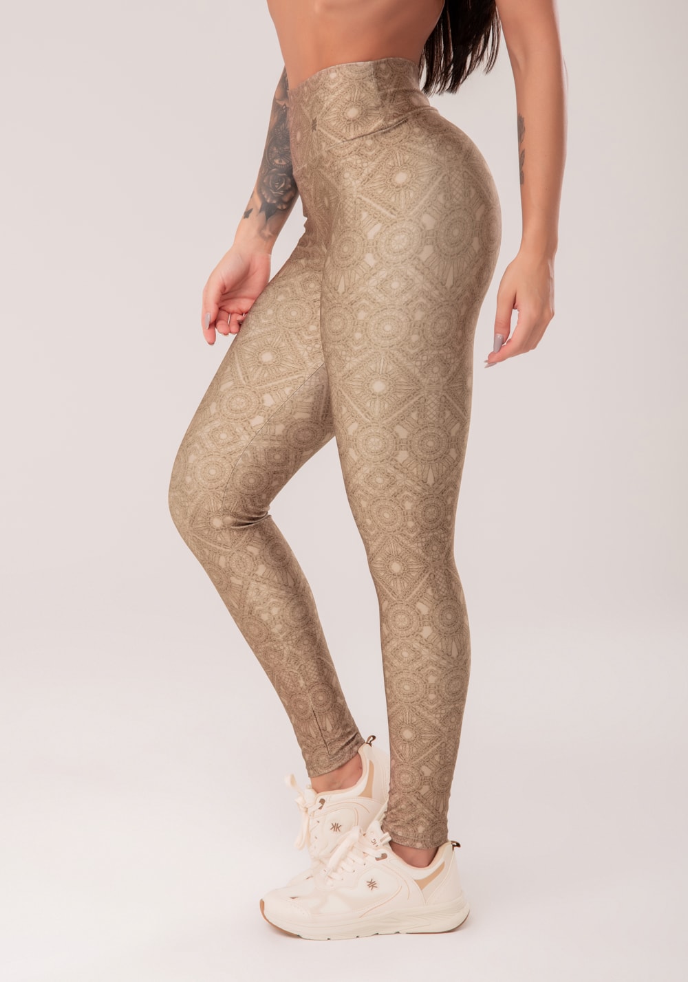 Legging fitness feminina estampada renovar astral