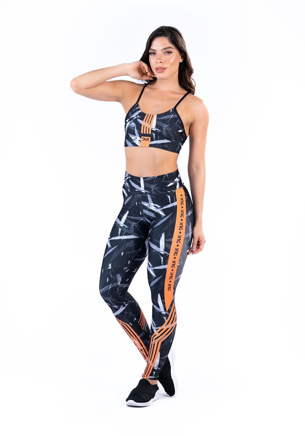 Legging fitness feminina new printed estampada mix zebra onça
