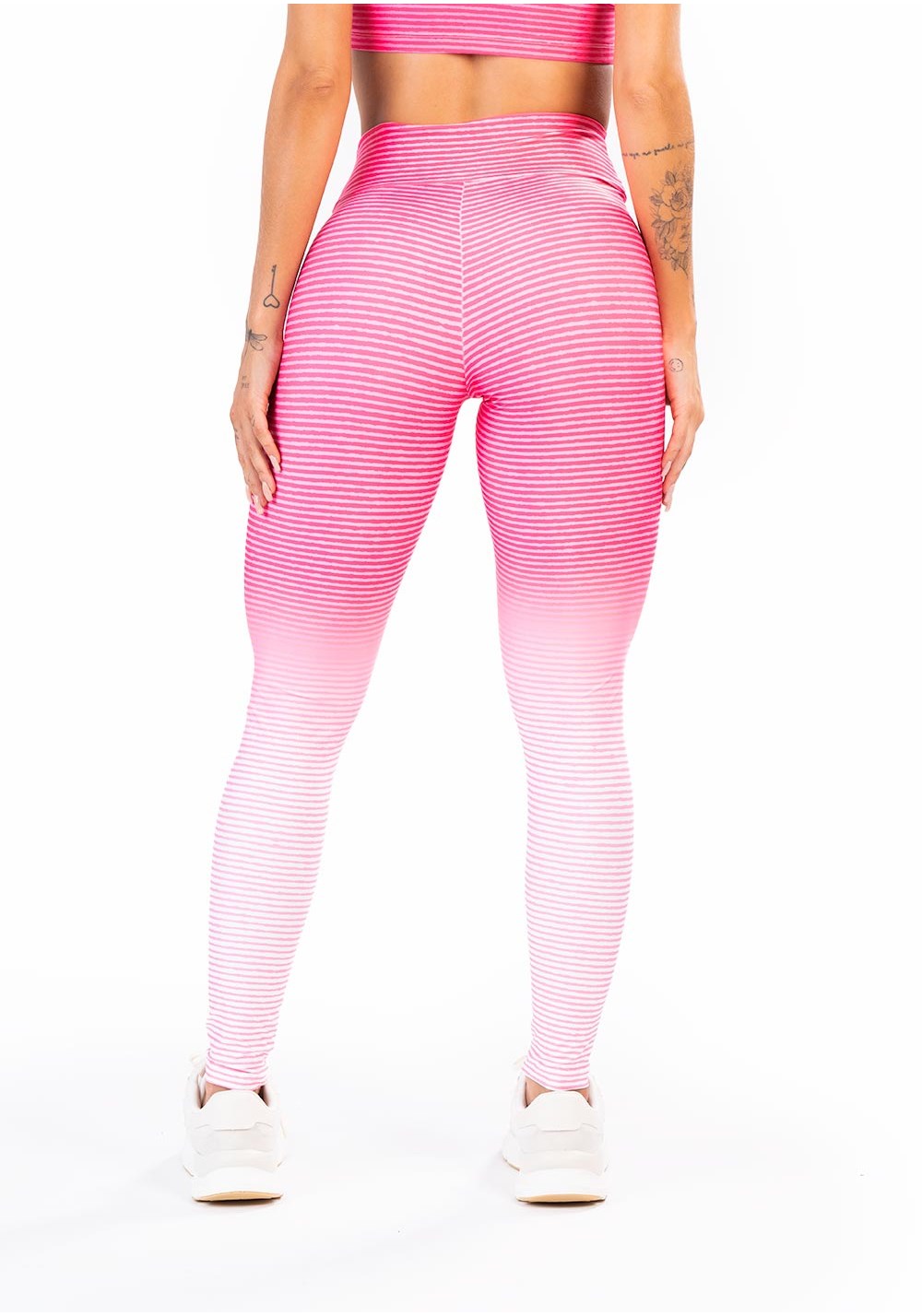 Legging fitness feminina new printed estampada gradil pink