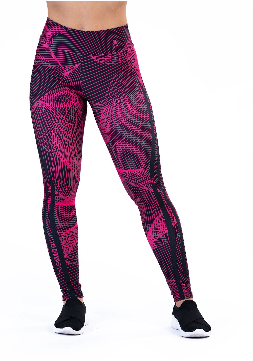 Legging fitness feminina new printed estampada gradil pink