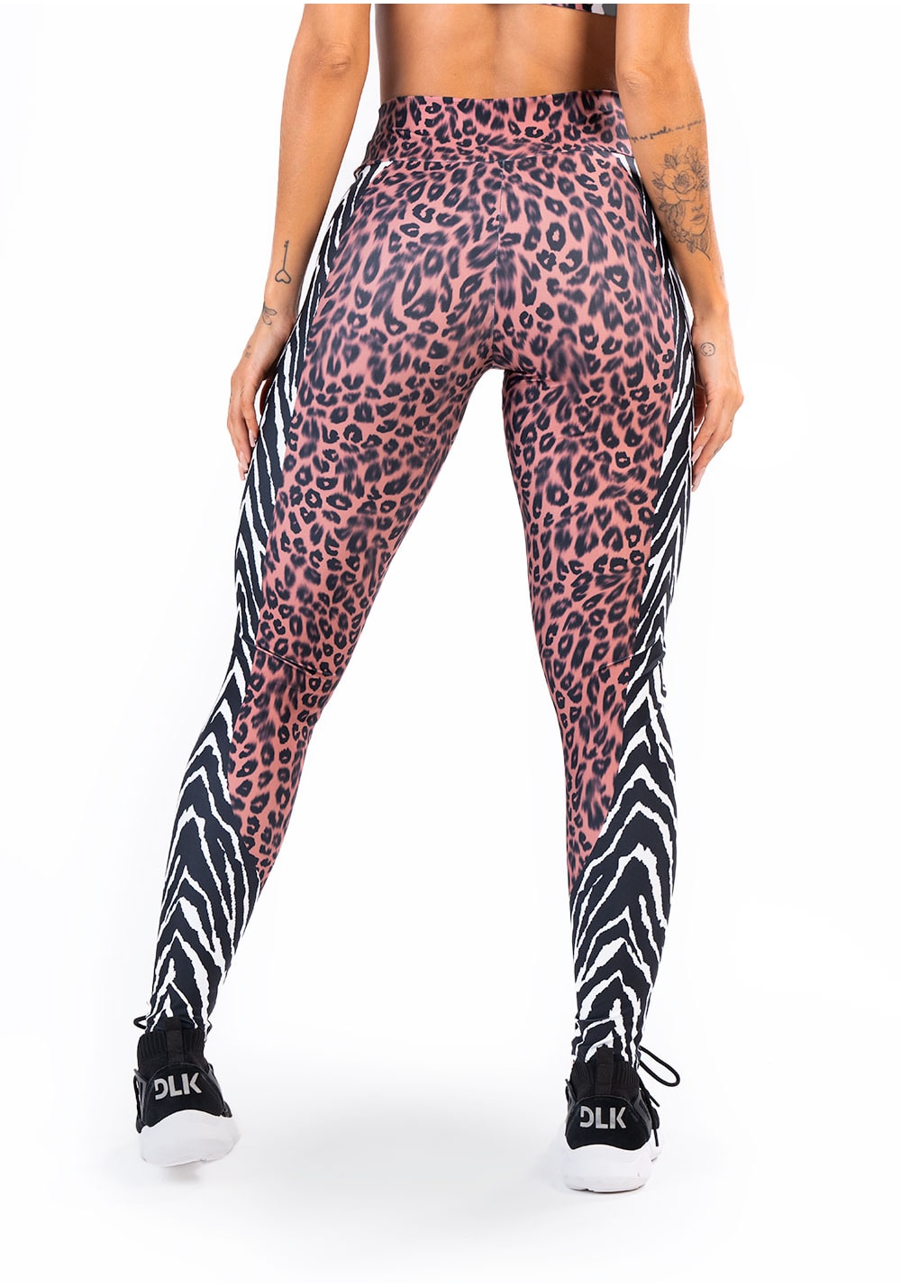 Top fitness feminino com bojo new printed estampado mix zebra onça